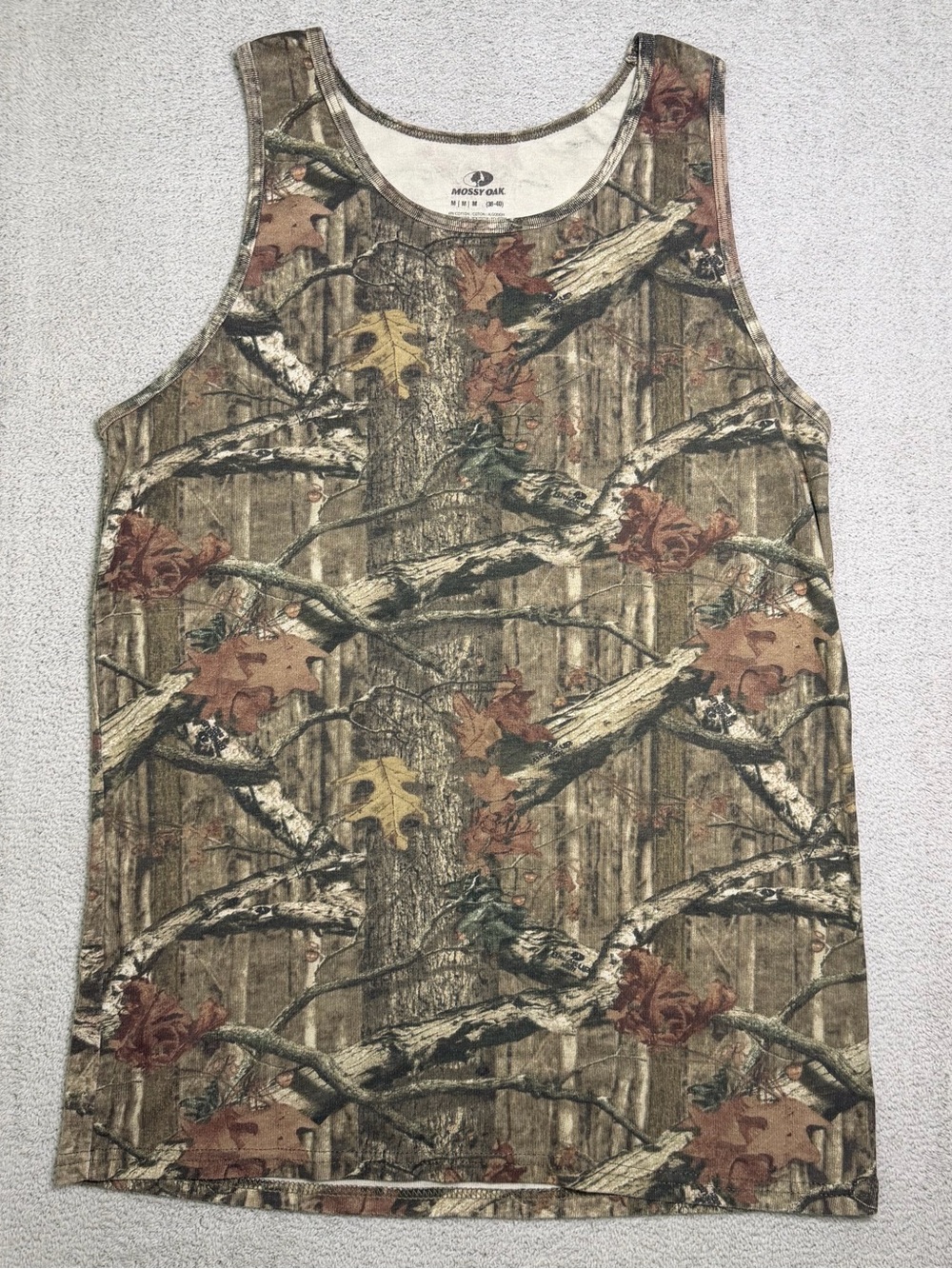 Mossy Oak Break up Infinity Camo Tank Top Adult M Sleeveless Hunting Outerwear